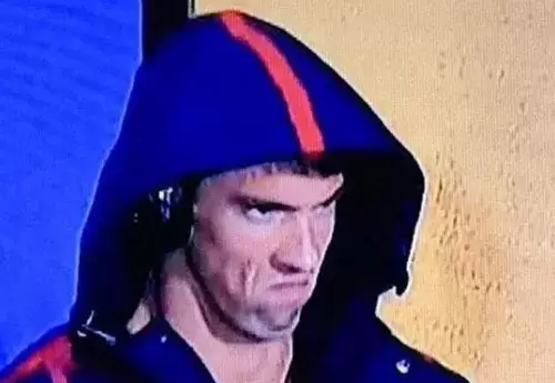 phelps with angry face